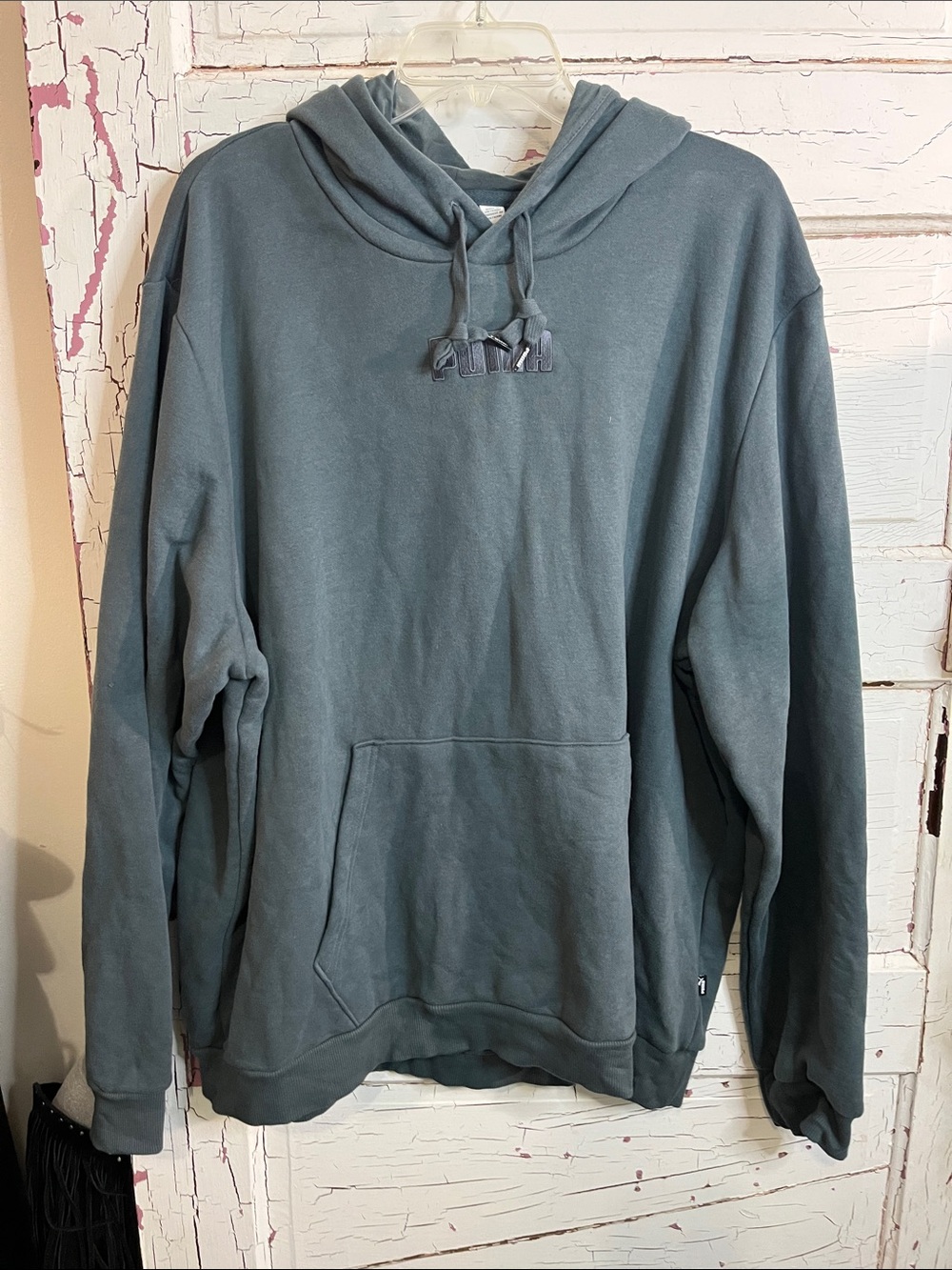 Puma Men's Oversized Hoodie in Slate Blue 100% Cotton XXL